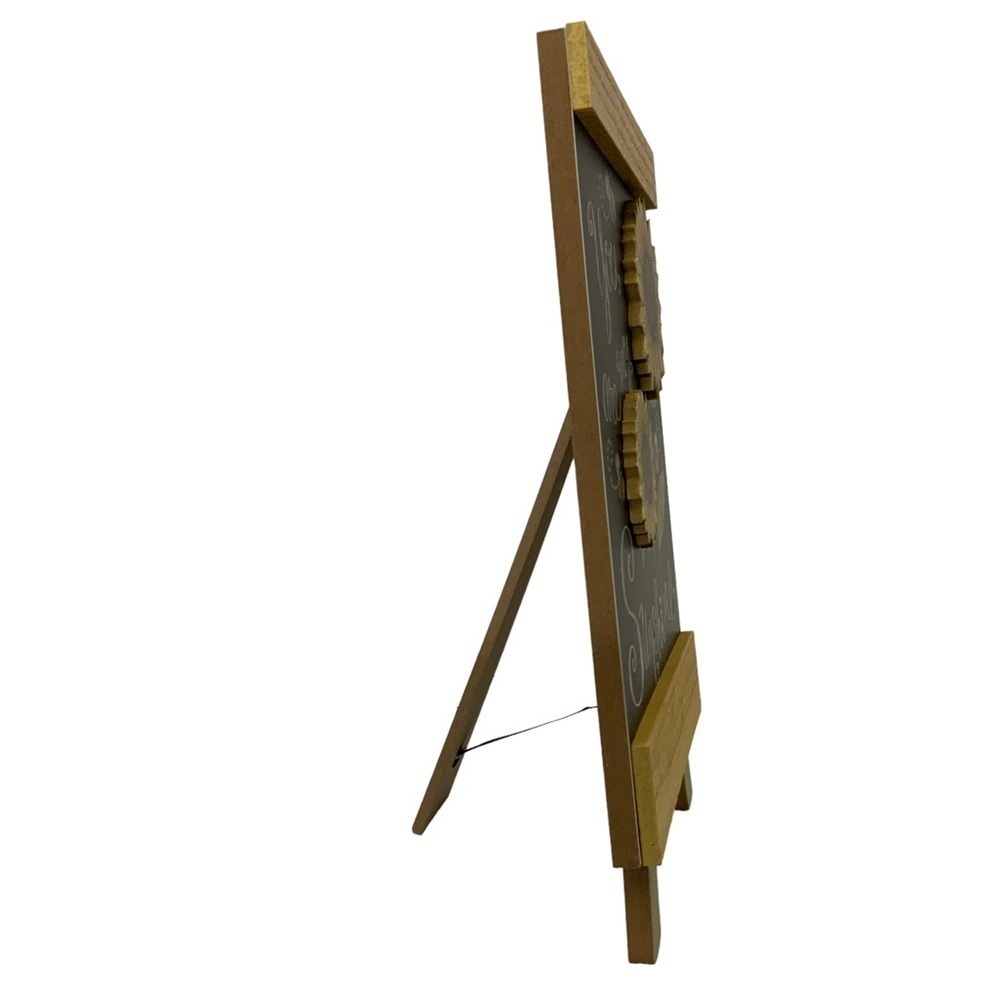 Sunflowers Bees Table Decor by Backyard Freestanding Wood Easel Picture Placque - Picture 4 of 15